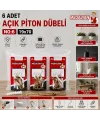 19x70 6 Pcs Açık Piton Dübelli IEG73ZN