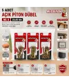 20x80 5 Pcs Açık Piton Dübelli IEGOI1X