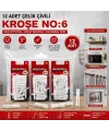 12 Pcs Çelik Çivili Kroşe IEGASDP