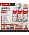 25 Pcs Çelik Çivili Kroşe IEGDPMD