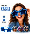 Mega Tip Yıldız Parti Gözlüğü Mavi Renk