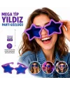 Mega Tip Yıldız Parti Gözlüğü Mor Renk