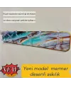 Mermer Desenli Yapışkanlı Askılık