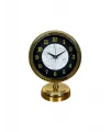 Mermer Işıltısı Gold 25 x 20 Cm Metal Masa Saati