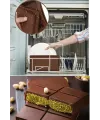 Meşhur Dubai Çikolatası Kalıbı Silikon - Büyük Tablet Çikolata Mum Kek Kalıbı Pasta Kalıbı