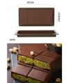Meşhur Dubai Çikolatası Kalıbı Silikon - Büyük Tablet Çikolata Mum Kek Kalıbı Pasta Kalıbı