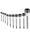 Metal Gövdeli Solar Bahçe Lambası 10 lu Paket