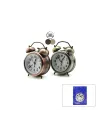 Metal Masa Çalar Saat - Pilli Işıklı 8 cm