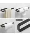 Metal Mat Siyah Havluluk