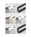 Metal Mat Siyah Havluluk