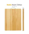 Metal Saplı Bambu Kesim Panosu