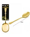 Metal Servis Kaşığı - 25 cm - Gold Renk