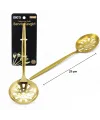 Metal Servis Kevgiri - 27 cm - Gold Renk