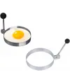 Metalik Daire Şeklinde Metal Omlet Yumurta ve Krep Kalıpları