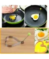 Metalik Kalp Şeklinde Metal Omlet Yumurta ve Krep Kalıpları