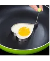 Metalik Kalp Şeklinde Metal Omlet Yumurta Ve Krep Kalıpları
