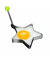 Metalik Yıldız Şeklinde Metal Omlet Yumurta ve Krep Kalıpları