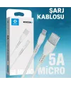 Micro 5A 1M Usb Şarj Kablosu Arbaks ARB-010