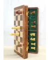 Mıknatıs Taşlı Ahşap Katlanabilir Kutulu Satranç Oyunu 40 Cm G225