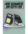 Mıknatıslı Parlak Led Işık 3 Fonksiyonlu Şarj Edilebilir Ledli Mini Taşınabilir