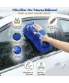 Mikrofiber Oto Yıkama Eldiveni – Kalın Süngerli Araç Temizleme Bezi, Araba Yıkama Eldiveni