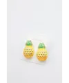 Mineli Ananas Küpe - Altın