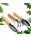 Mini Ahşap Hobi Bahçe Seti 3 Adet