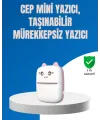 Mini Bluetooth Termal Yazıcı 1200mah Şarjlı Taşınabilir