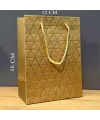 Mini Boy Gold Karton Hediye Çantası