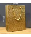 Mini Boy Gold Karton Hediye Çantası