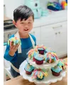 Mini Çocuklar İçin Cupcake Fırın Kalıbı 6 Büyük Bölmeli Muffin Kek Kalıbı