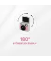 Mini Dijital Retro Kamera - Dönebilen Ekran - Flaşlı
