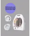Mini Elektrikli Isıtıcı – 2000w Güç, Fanlı Isıtma, 3 Isı Modu