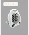 Mini Elektrikli Isıtıcı – 2000w Güç, Fanlı Isıtma, 3 Isı Modu