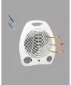 Mini Elektrikli Isıtıcı 2000w – Termostatlı Fanlı Isıtma, Taşınabilir Tasarım