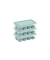 Mini Kapaklı Plastik Küp3lü Buzluk (Silikon Taban)