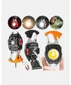 Mini Led Anahtarlık Fener – Şişe Açacağı, Tornavida, Düdük Ve Usb Şarj Özellikli