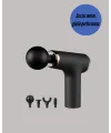 Mini Masaj Tabancası 4 Başlık 6 Hız Ayarlı