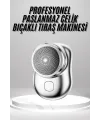 Mini Sıfır Sakal Yanak Tıraş Makinesi Usb Şarjlı Sıfır Sakal Taşınabilir Korumalı