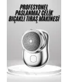 Mini Sıfır Sakal Yanak Tıraş Makinesi Usb Şarjlı Sıfır Sakal Taşınabilir Korumalı
