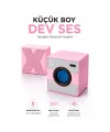 Mini Taşınabilir Hoparlör - Type C (USB-C) Şarj - Güçlü Bass - Küp Tasarım
