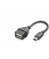 Mini Usb To Usb Otg Kablo - Siyah HN4591