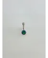 Mistik Topaz Taşlı Göbek Piercing - Pg0008