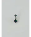 Mistik Topaz Taşlı Göbek Piercing - Pg0019