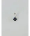 Mistik Topaz Taşlı Göbek Piercing - Pg0044
