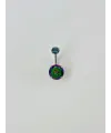 Mistik Topaz Taşlı Göbek Piercing - Pg0047
