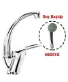 Mix Kuğu Banyo Batarya + Duş Başlığı Hediyeli