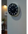 Modern 40 Cm Metal Krom Standart Duvar Saati