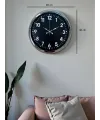 Modern 40 Cm Metal Krom Standart Duvar Saati