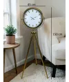 Modern Gold Tripod Ayaklı Saat